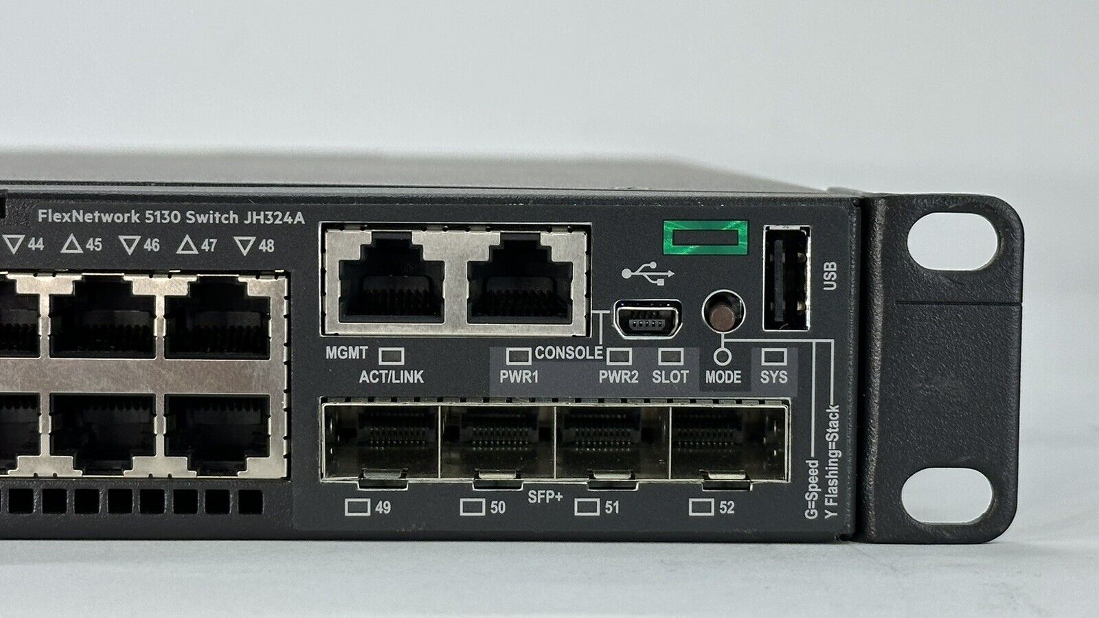 HPE FlexNetwork 5130 48G 4SFP+ 1-Slot HI Switch 48x Gigabit 4x 10GbE 2x Fans L3