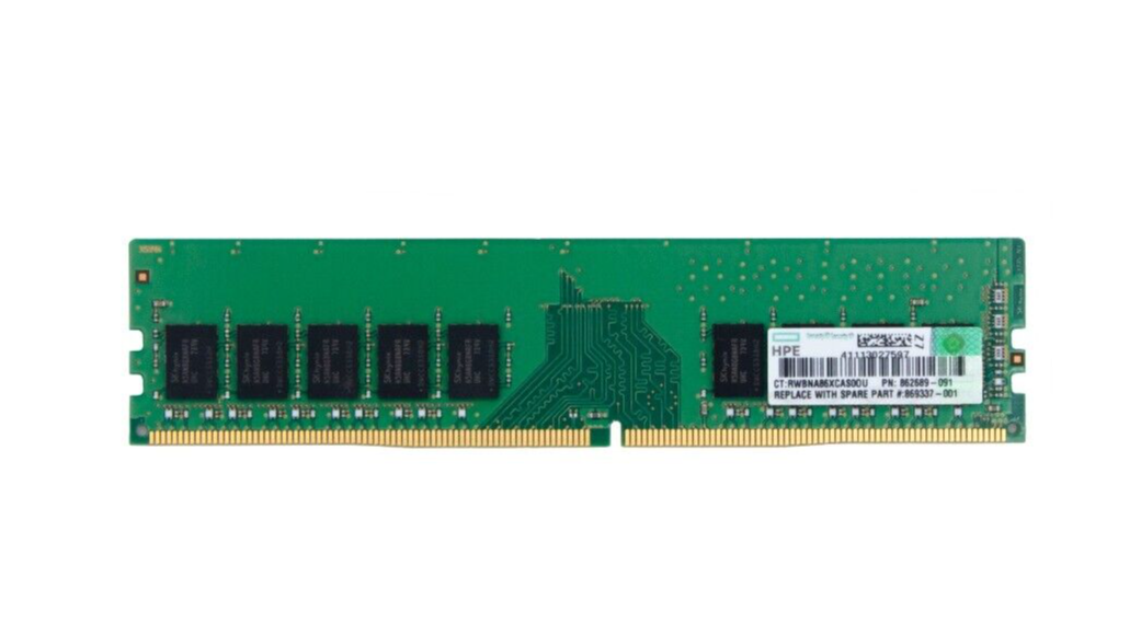 HPE Unbuffered ECC PC4-2400T-E 8GB Single Rank 1Rx8 DDR4 RAM Memory Xeon E UDIMM