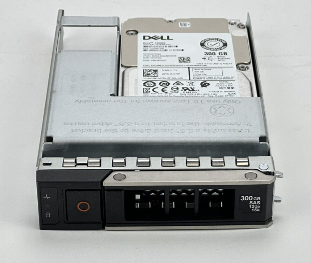 Dell 300GB 15K 12G SAS Server Hard Drive SFF in 14th Generation LFF Tray 3.5
