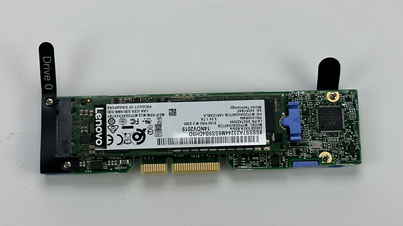 Lenovo ThinkSystem Boot Device Dual M.2 Module w/ 2x SATA Mixed Use 240GB SSD