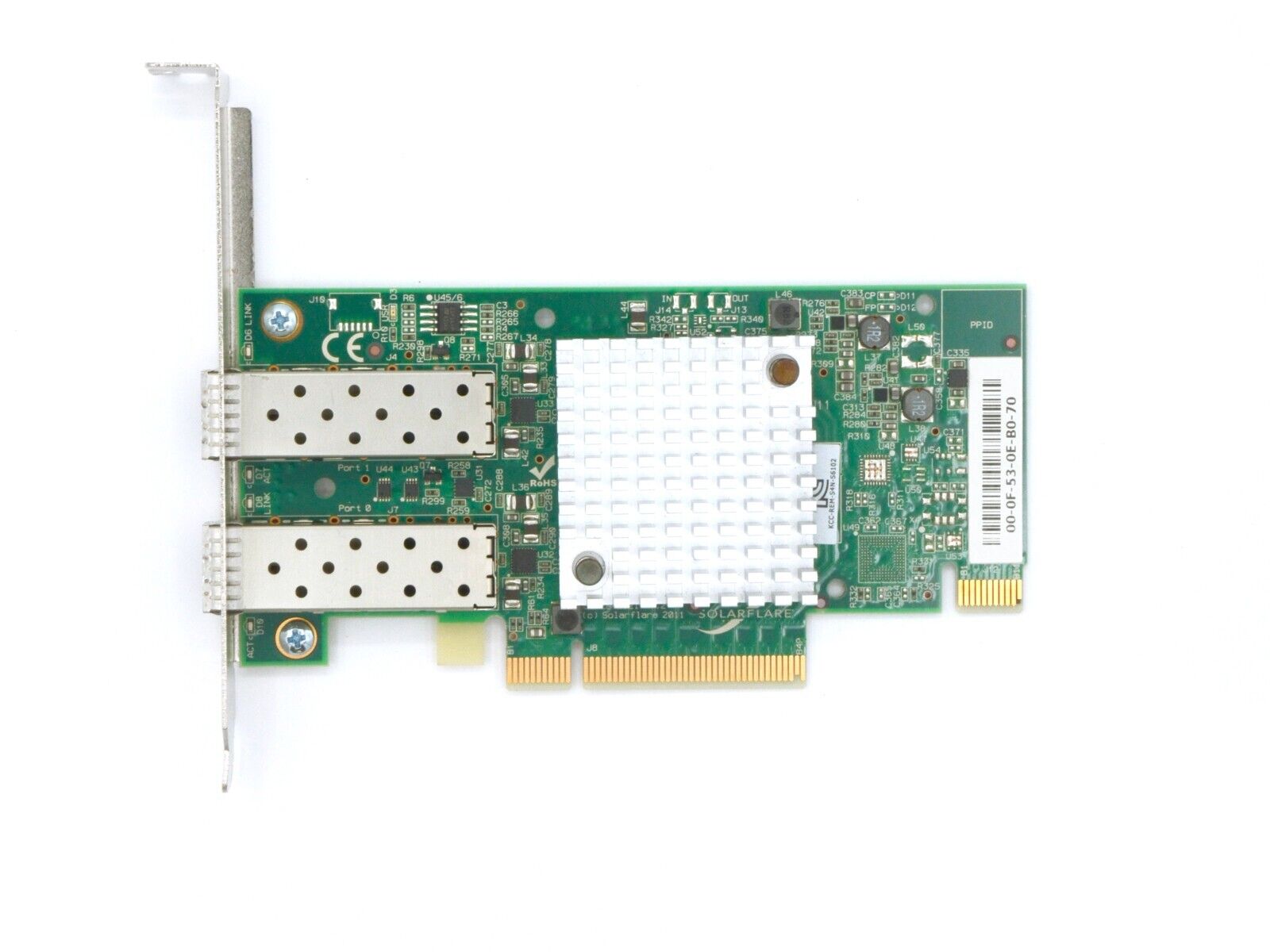 SolarFlare SFN6122F S6102 Dual Port SFP+ 10GbE PCI-e Server Adapter S6102 FH 2P