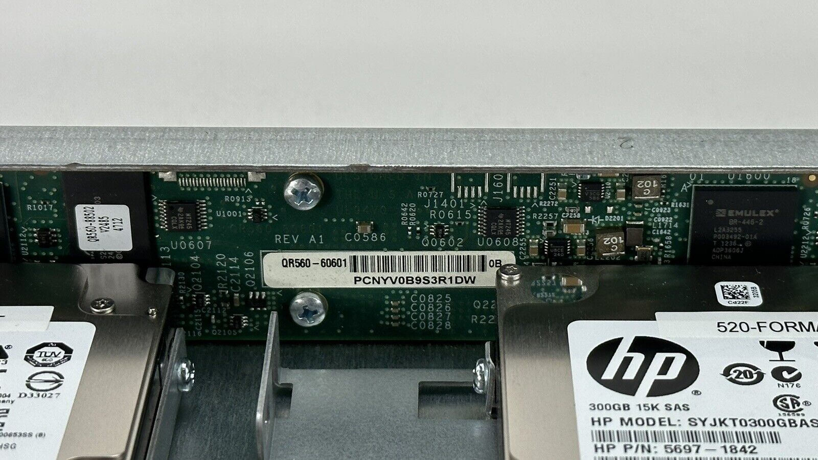 HPE 3PAR Storeserv 10000 4x 300GB 15K SFF 2.5 SAS 6G Drive Magazine 520 Format