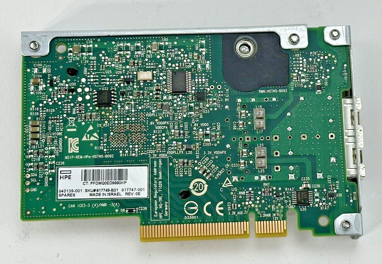 HPE 640FLR-SFP28 Ethernet 10/25Gb 2-port SFP FLR NIC Adapter G8 G9 Gen10