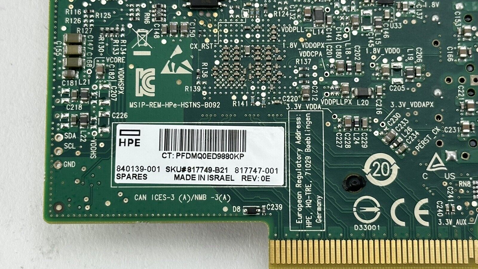 HPE 640FLR-SFP28 Ethernet 10/25Gb 2-port SFP FLR NIC Adapter G8 G9 Gen10
