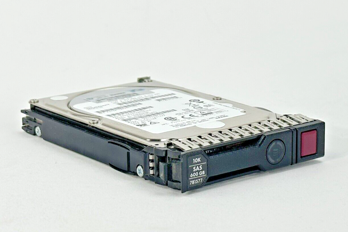 HPE 600GB 10K RPM 12G SAS 2.5 in SFF Smart Carrier G8 Gen9 Gen10 Hard Drive SC