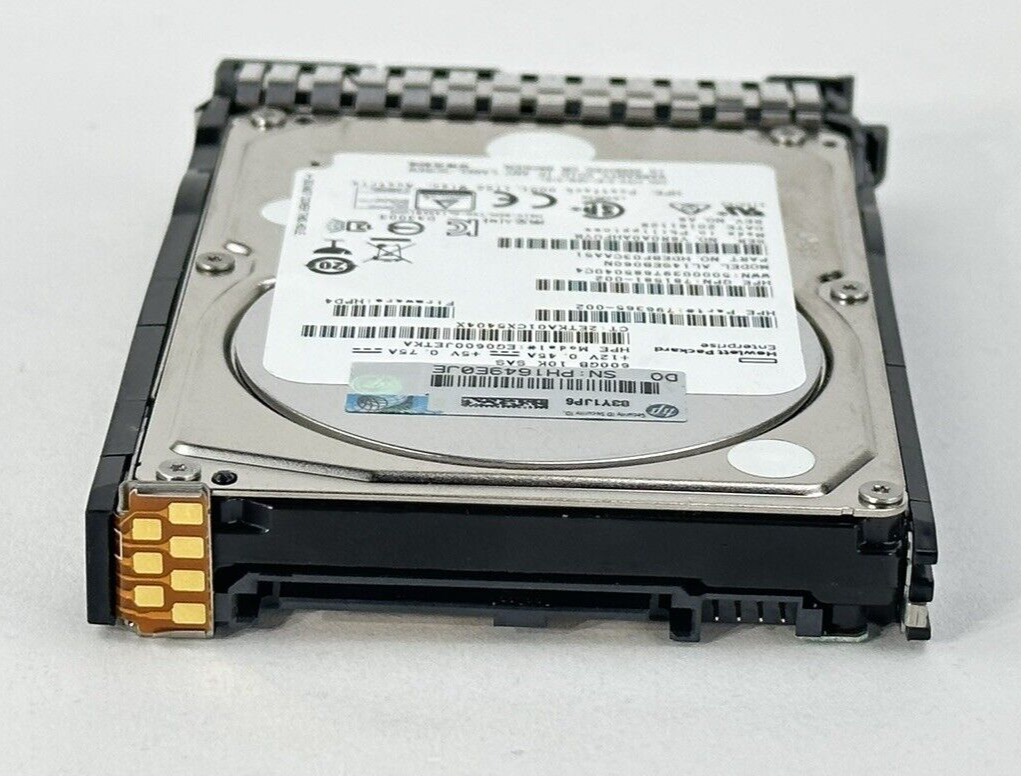 HPE 600GB 10K RPM 12G SAS 2.5 in SFF Smart Carrier G8 Gen9 Gen10 Hard Drive SC