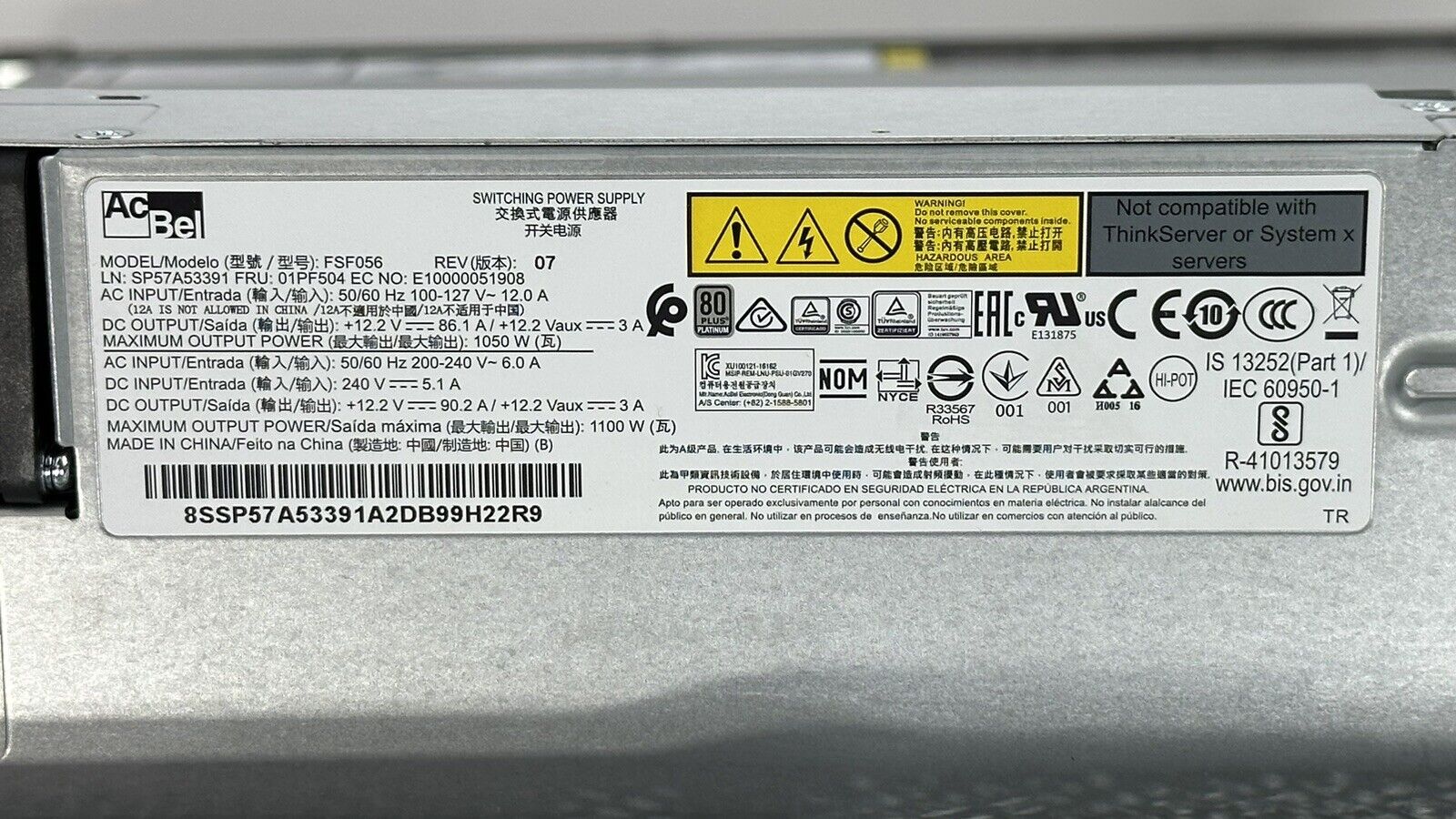 Lenovo ThinkSystem SR650 Server 8x SFF 2x Xeon Gold 6244 16C 48GB 930-8i 1100W