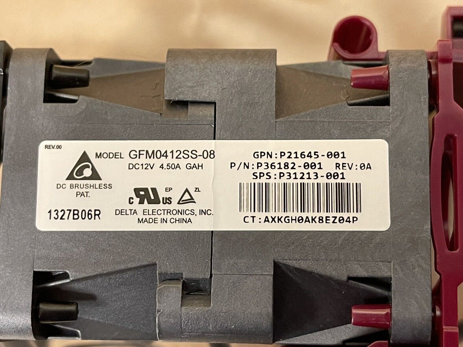 HPE P36182-001 ProLiant DL360 DL365 DL36X P21645-001 Gen10 Plus Maximum or High Performance Fan Module.