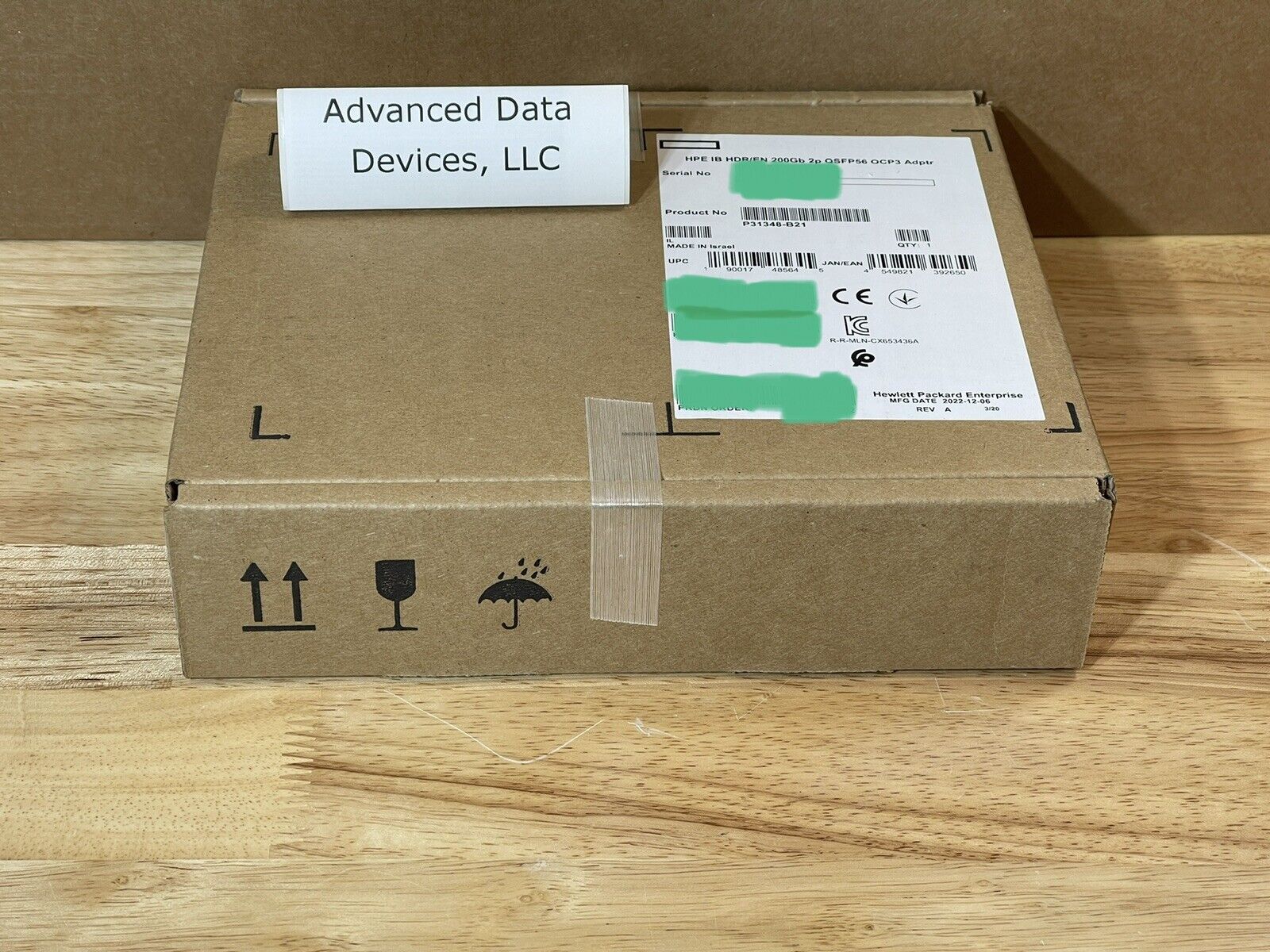 HPE P31348-B21 200GbE HDR QSFP56 2-port OCP3 x16 Ethernet or InfiniBand Network Adapter