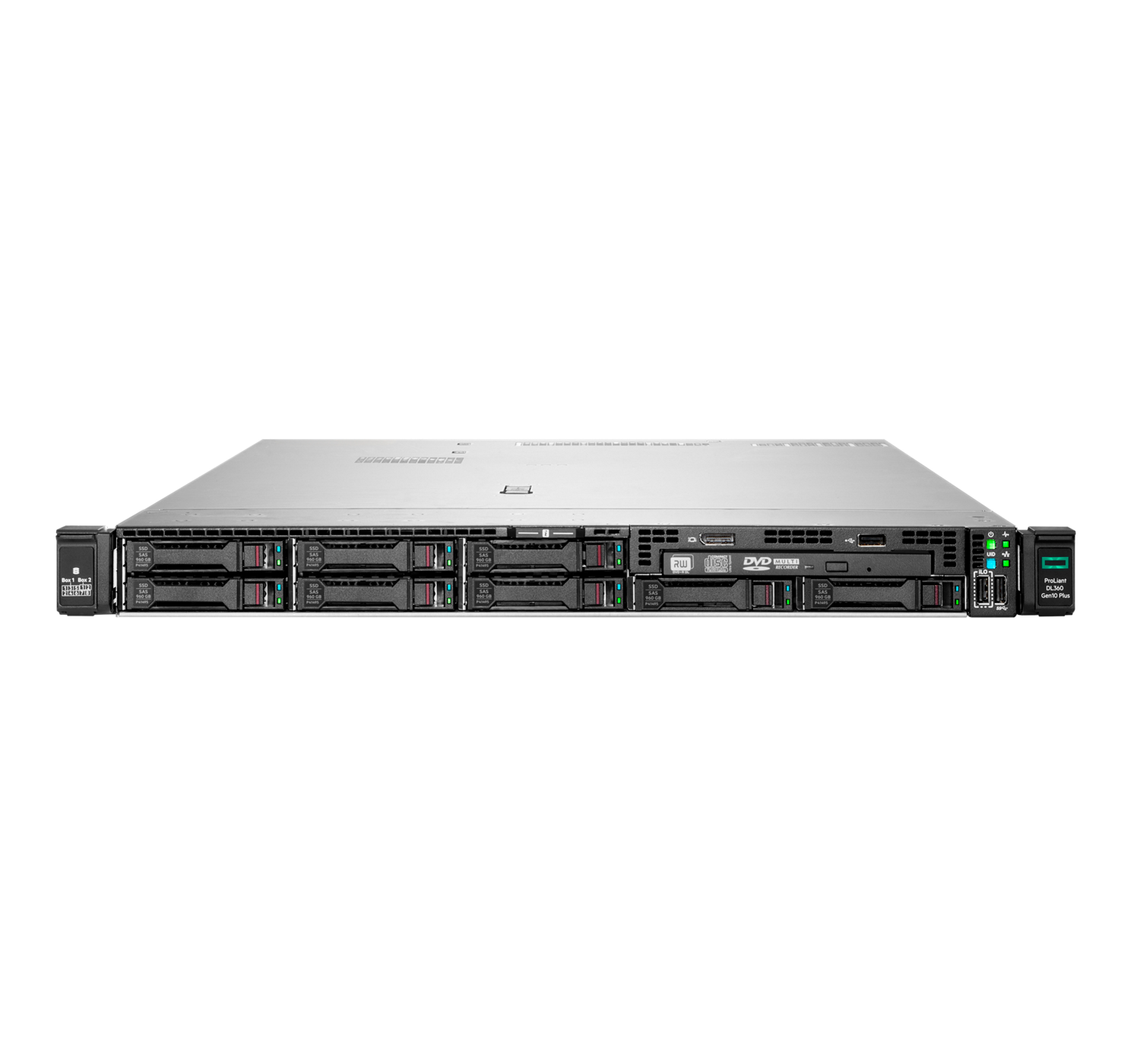 HPE ProLiant DL360 Gen10+ Plus 2x Xeon Gold 6354 36-core 3.0GHz 64GB 10SFF bays 2x 1600W MR416i-a 25GbE SFP28 CTO