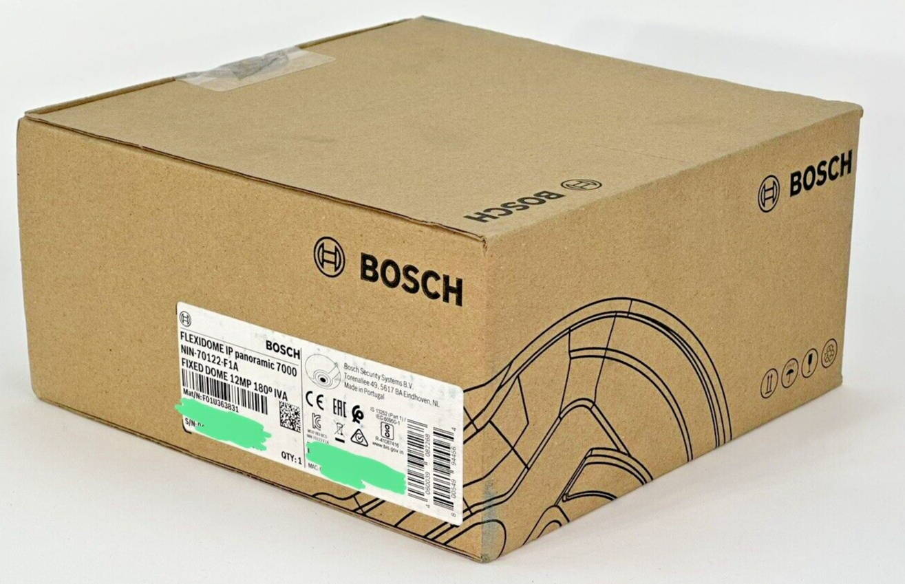 Lot of 6 Bosch NIN-70122-F1A IP 12MP 180 deg IVA Panoramic Camera Fixed Dome MP