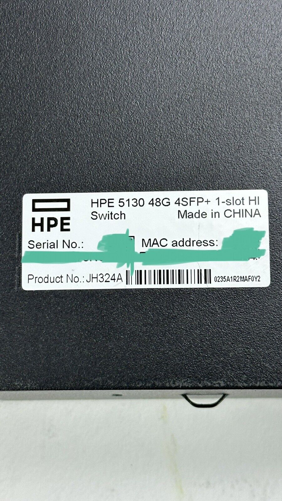 HPE FlexNetwork 5130 48G 4xSFP+ 1-Slot HI 48x Gigabit 4x 10GbE No Fans No PSU L3