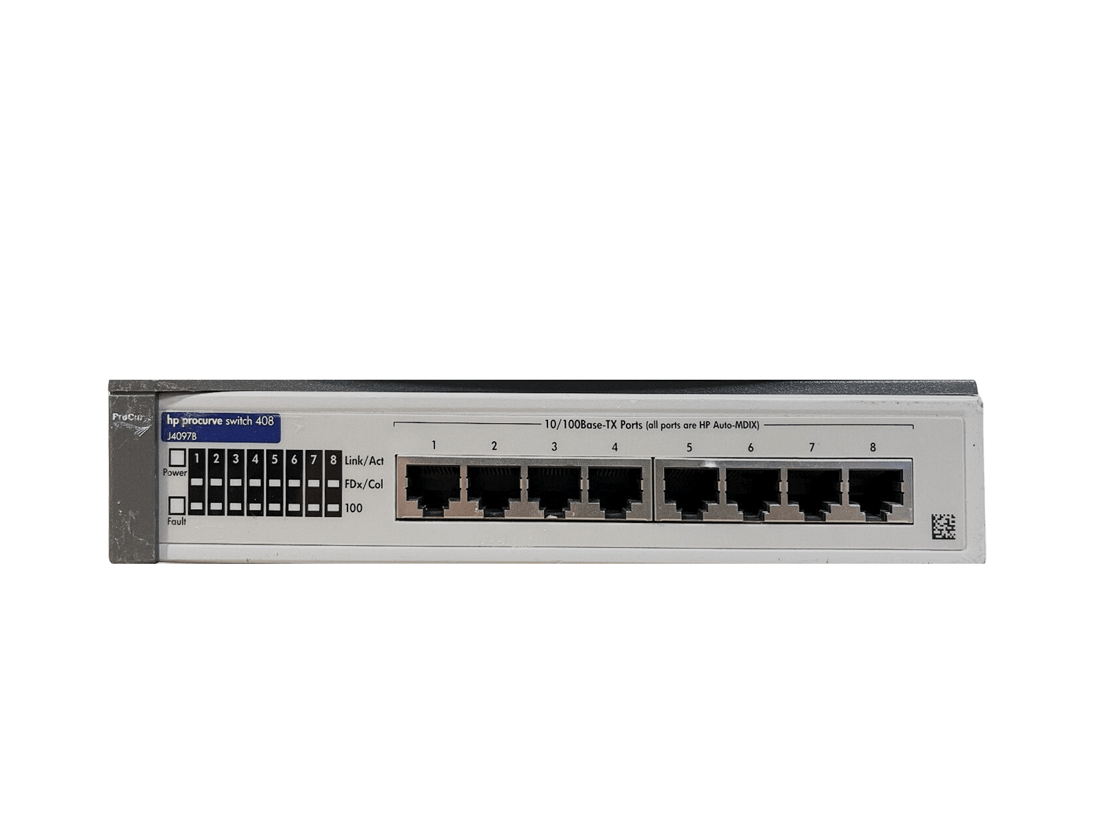 Lot of 4 HP ProCurve Switch 408 8 Port 10/100 RJ45 Fast Ethernet Switch