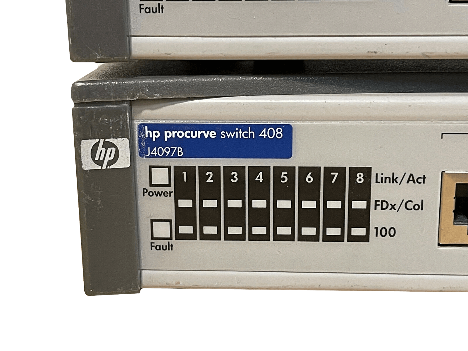 Lot of 4 HP ProCurve Switch 408 8 Port 10/100 RJ45 Fast Ethernet Switch