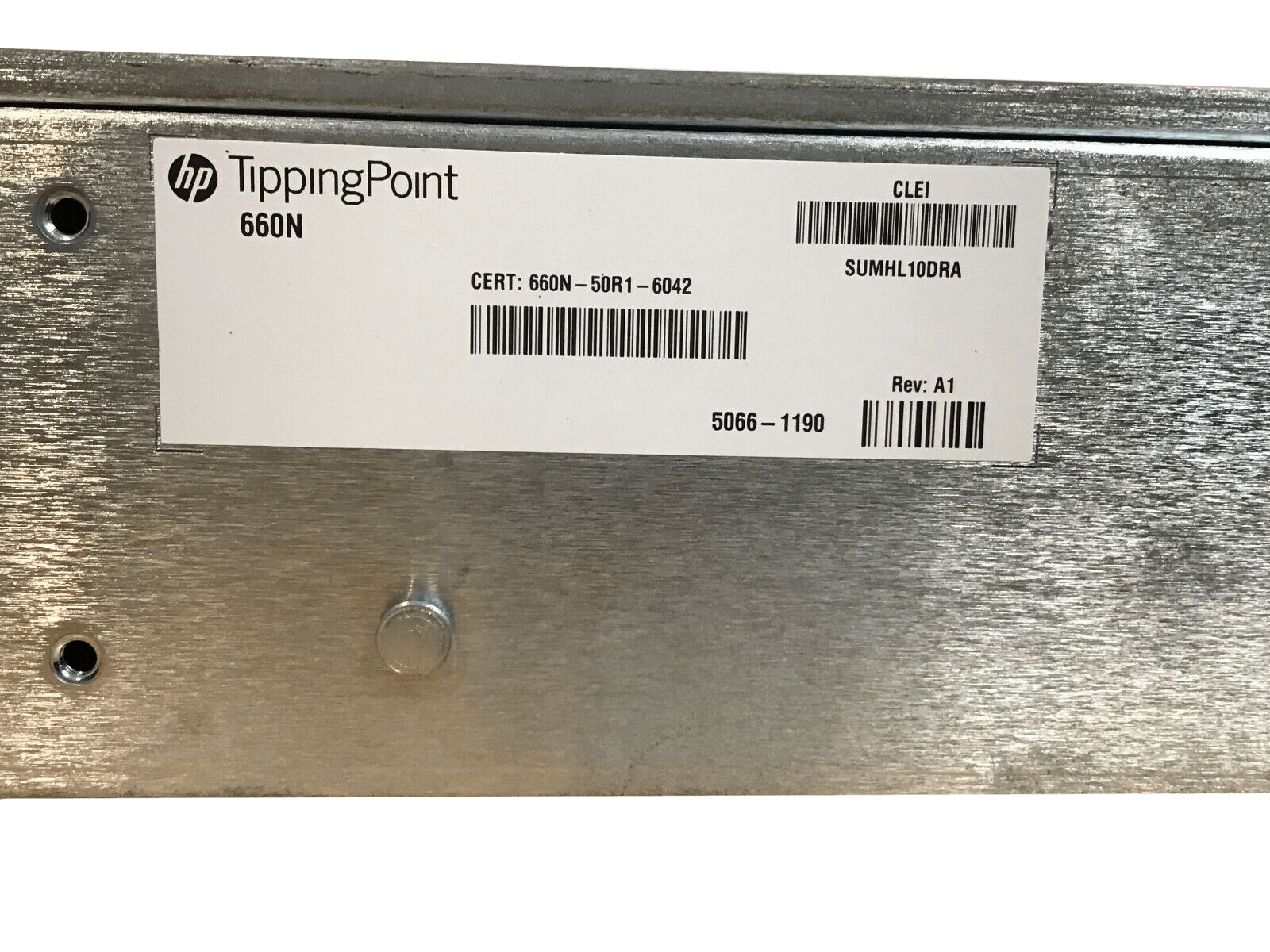 HP JC021A TippingPoint 660N IPS 2500N-50R1-6006 Intrustion Prevention System 10x RJ45 10x SFP 2x XFP.