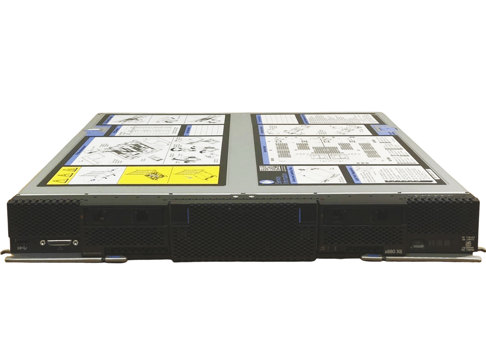 Lenovo FlexSystem x280 X6 Server Two E7-2880V2 2.5GHz 15/30 Core 768GB 2x SFF.