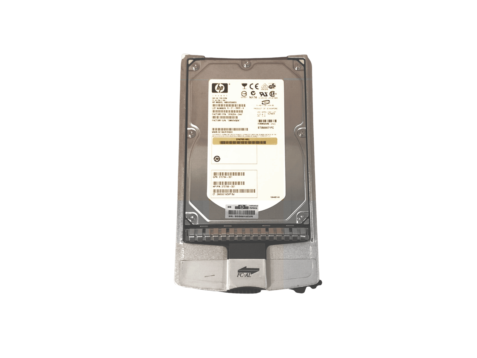 HP 371142-001 500GB Fibre Channel 40 pin 2Gb/s 7.2K rpm 3.5" LFF HDD Hard Disk Drive