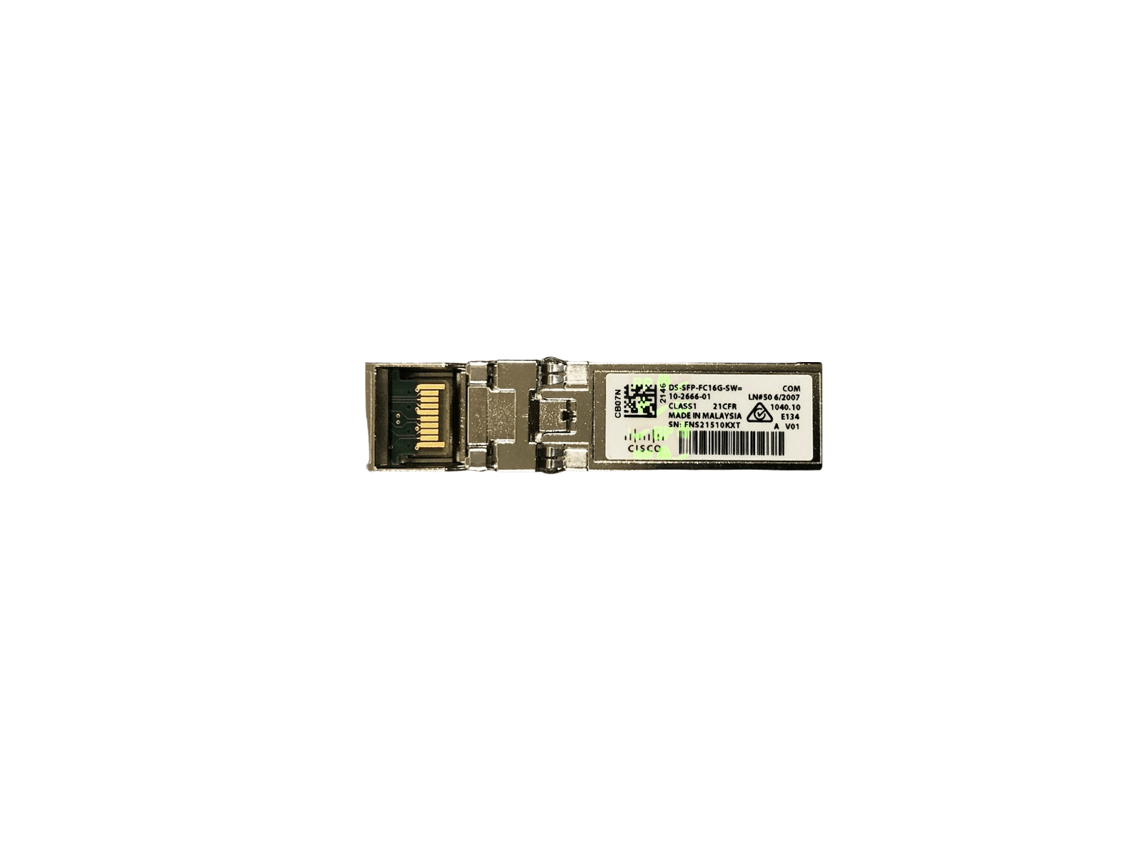 Cisco 10-2666-01 16Gbps SFP+ FC Fibre Channel LC-LC Multi-Moode MMF 850nm Transceiver