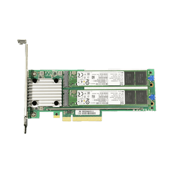 P12965-B21 HPE NS204i-p Gen10/Plus/V2 Boot Device 2x M.2 NVMe 480GB RAID1  SSD PCI-e AIC.