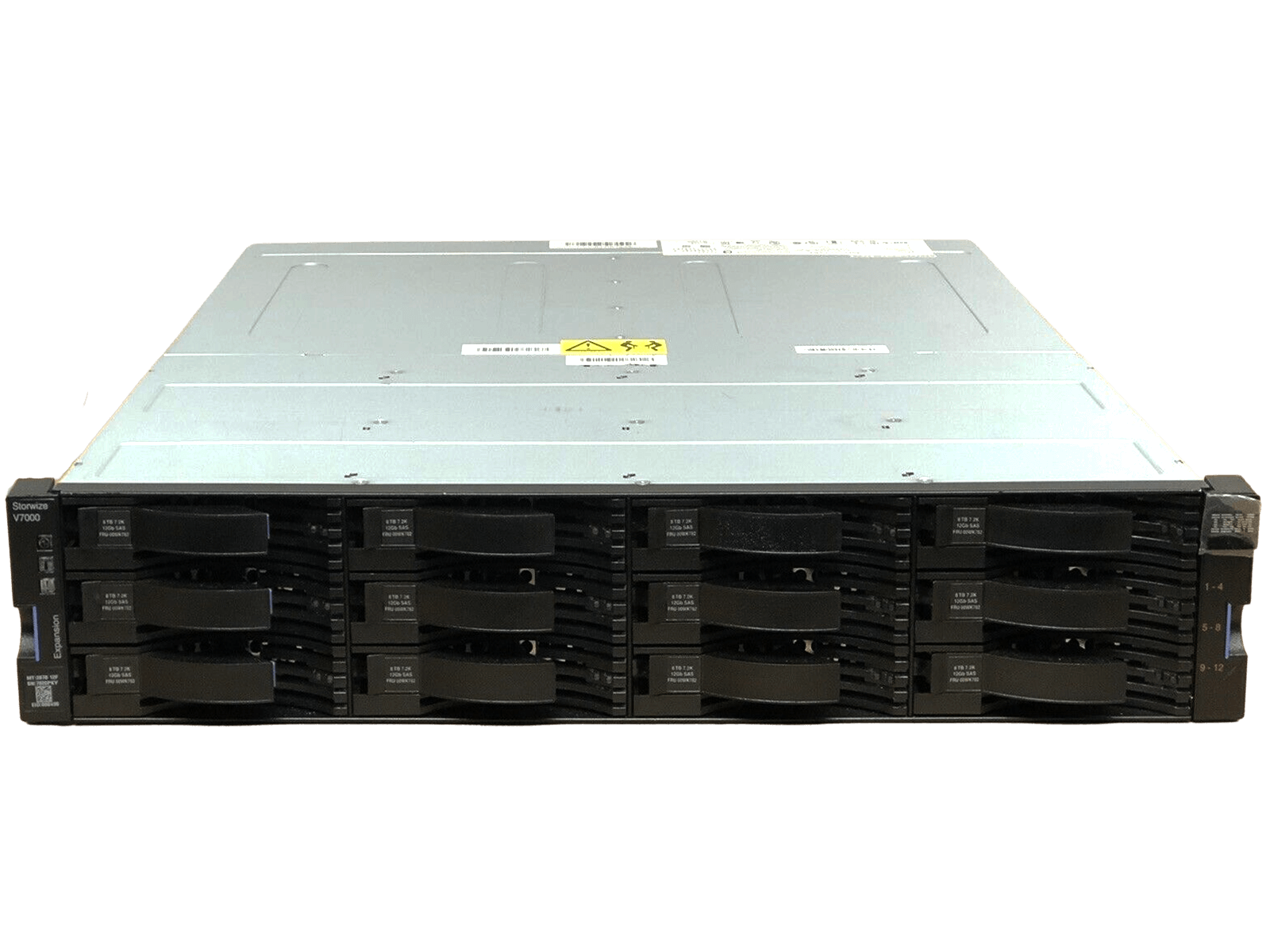 IBM V7000 2076-12F Storwize Expansion Enclosure 72TB 12Gb/s SAS3 12x 6TB 7.2K NL.