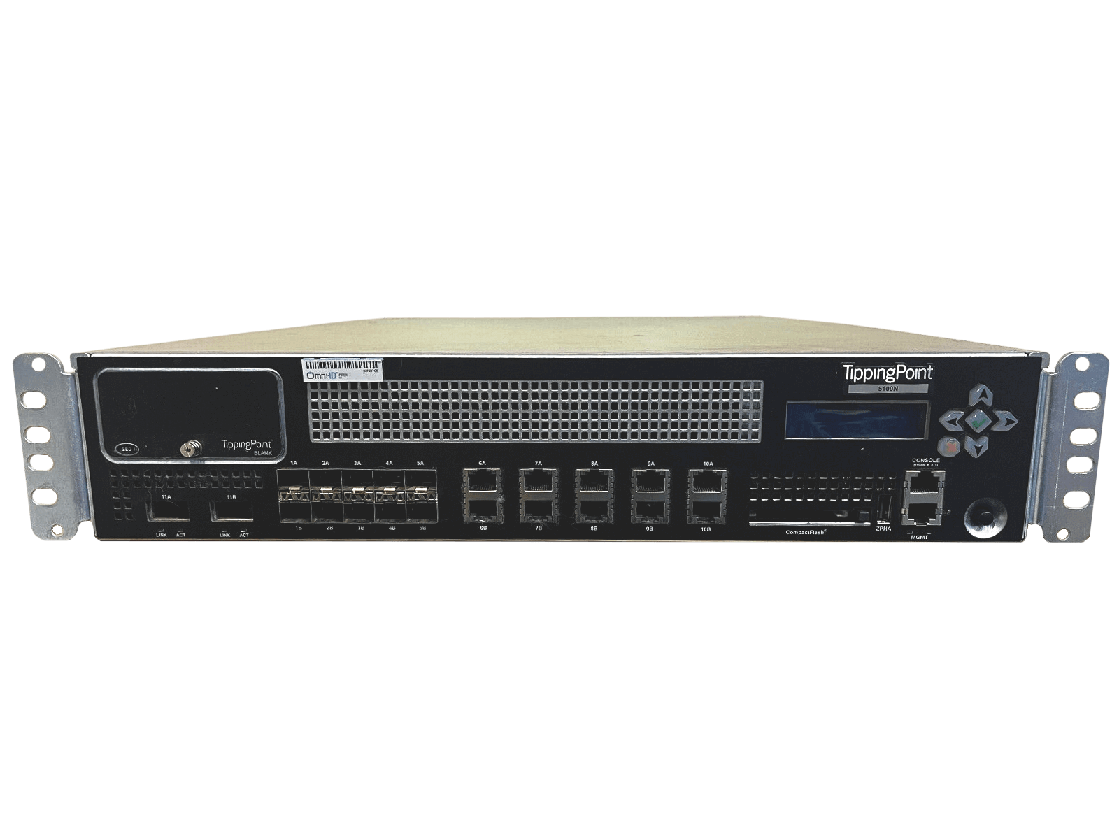 HP JC021A TippingPoint S5100N IPS Intrustion Prevention System 10x RJ45 10x SFP 2x XFP.