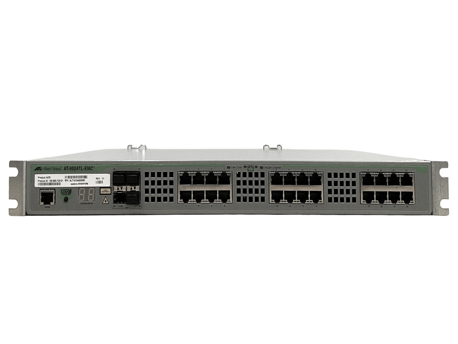 Allied Telesis AT-9924TL-EMC2 24 Port RJ45 SFP Layer 3 Gigabit Ethernet Switch.