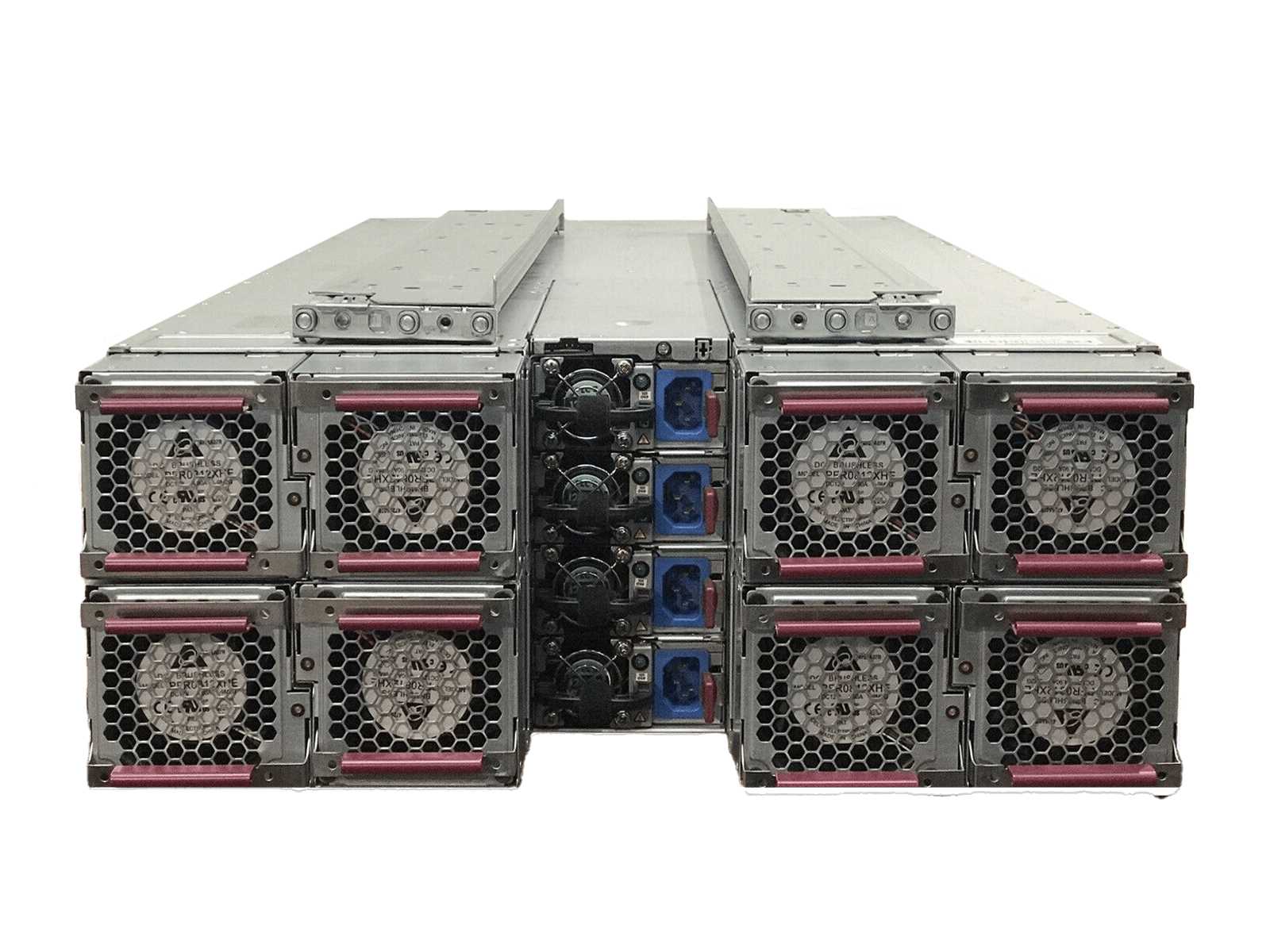 Server Cpu Power Rails HP ProLiant S6500 4U Chassis 4x 1200W PSU 8x Redundant Fans Rails For