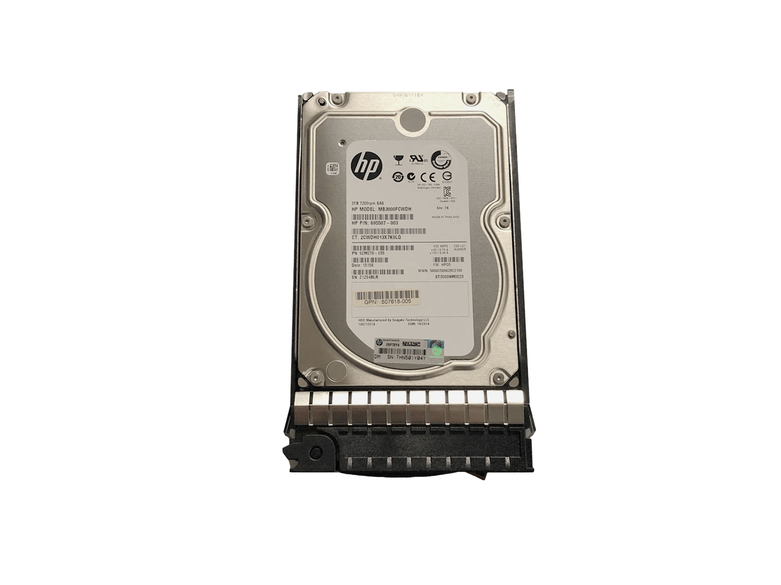 HP 625140-001 3TB SAS 6Gb/s 7.2K rpm 3.5" LFF MDL HDD Hard Disk Drive