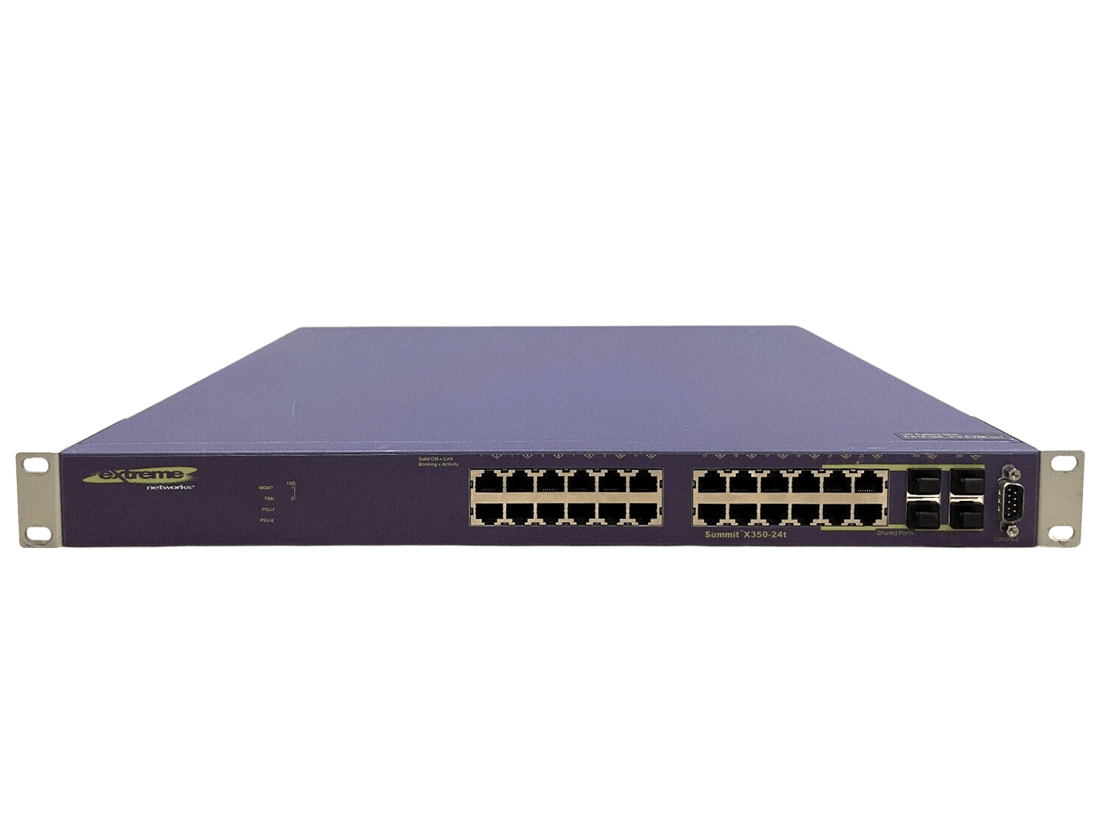 Extreme Networks Summit X350-24T 24-Port RJ45 SFP 1Gbps Ethernet Network Switch.