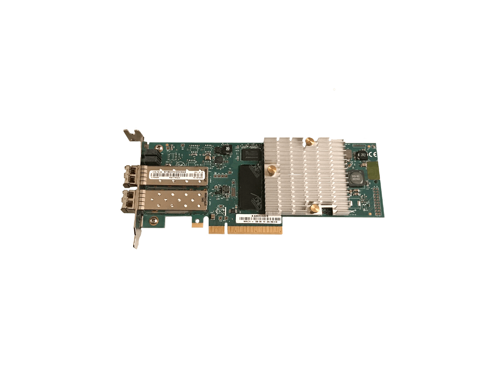 IBM Lenovo 90Y4605 QLogic 8200 CNA VFA 10GbE PCI-E Dual Port NIC+2x SFP+ SR LP+FH 10Gb.