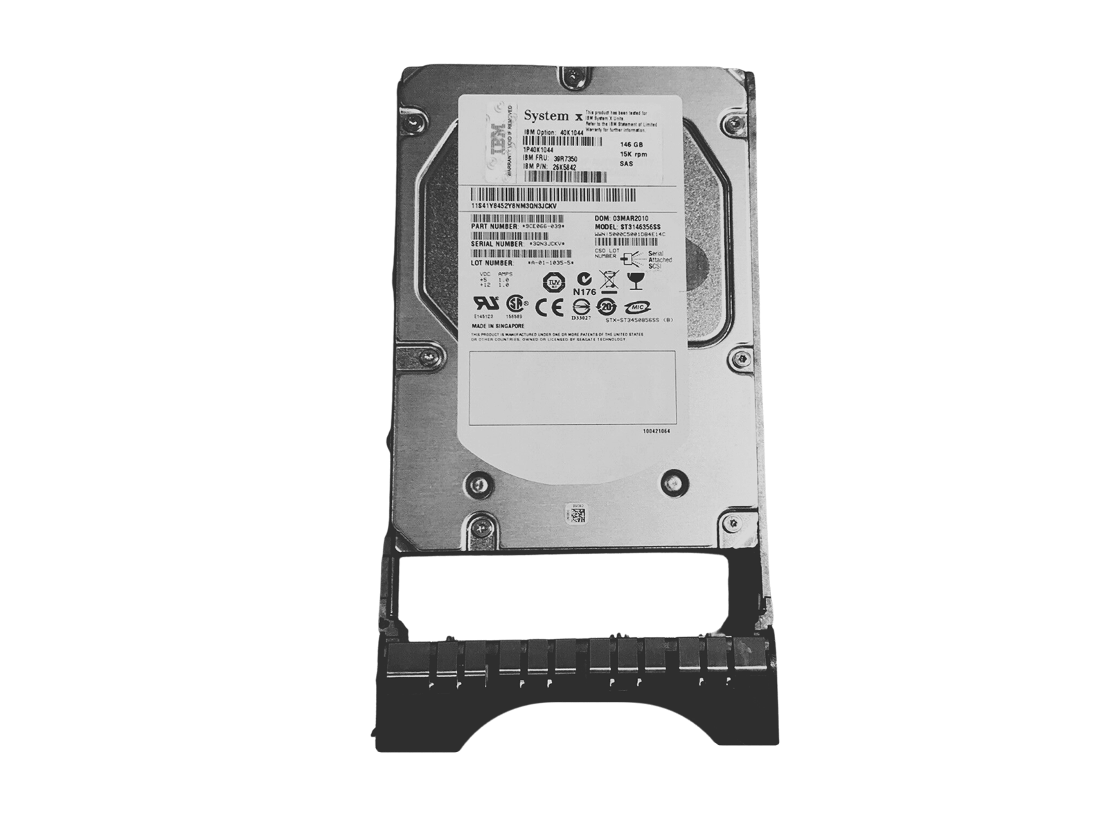 IBM 39R7350 146GB SAS 3Gb/s 15K rpm 3.5" LFF HDD Hard Disk Drive