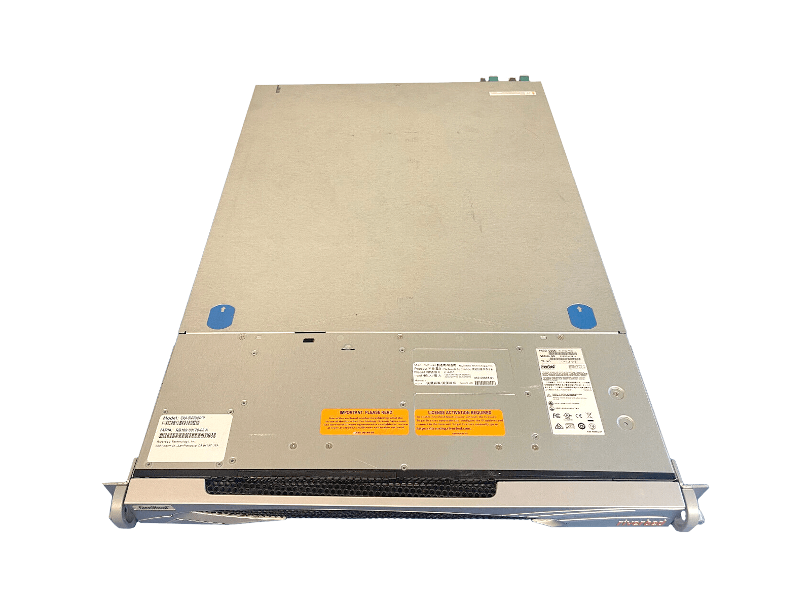 Riverbed SteelHead CX 3070 WAN Optimization Appliance L Spec License Dual PSU RB100-00170-08 A.