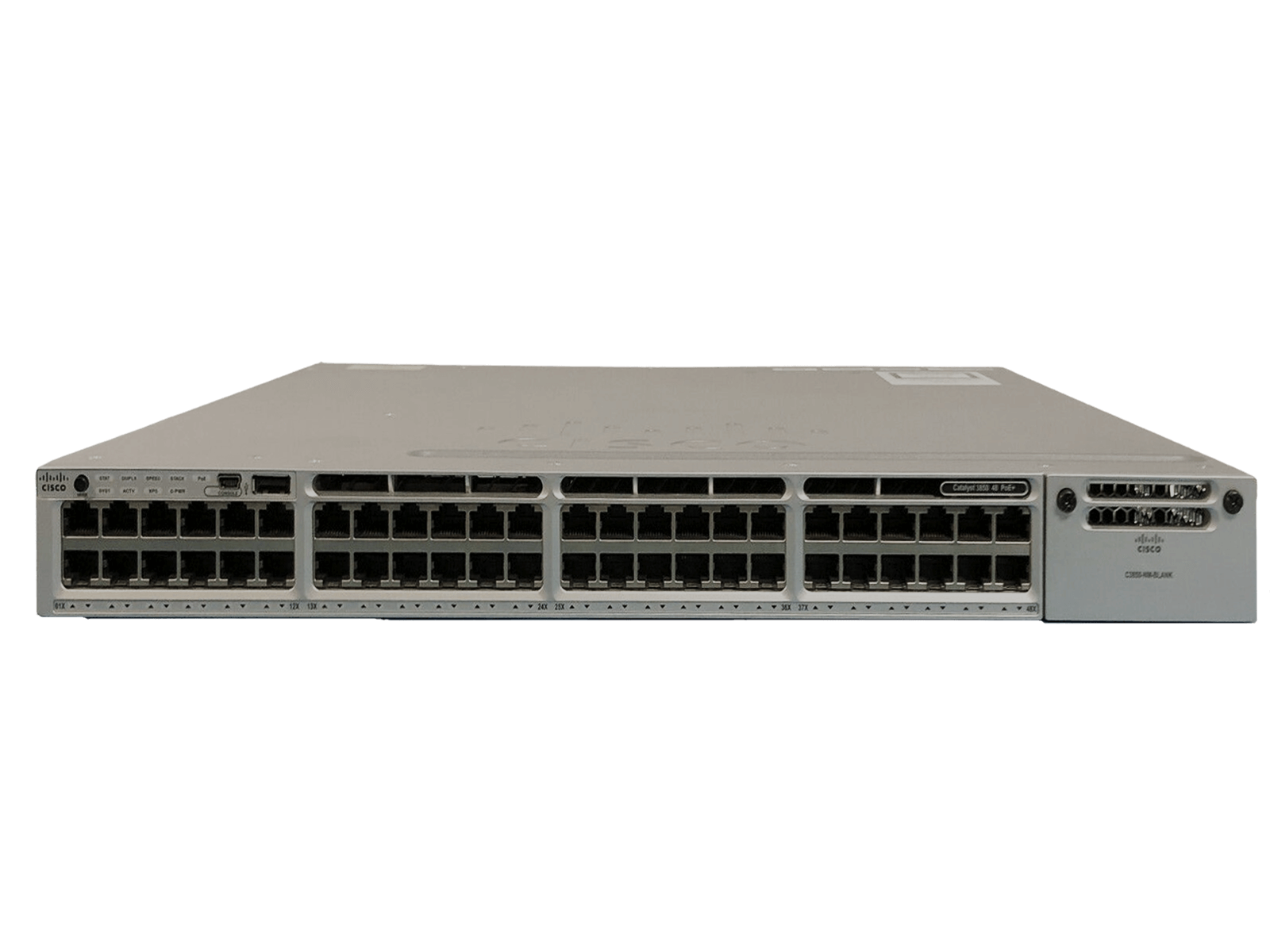 Cisco Catalyst WS-C3850-48F-E 48 Port Gigabit PoE+ Ethernet Switch 1 or 2 PSUs.