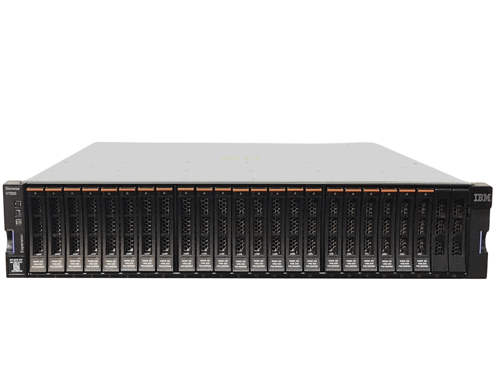 IBM Storwize V7000 Gen2 22x 300GB 15k Expansion 2x PSU Rails 24x G2 2076-24F.