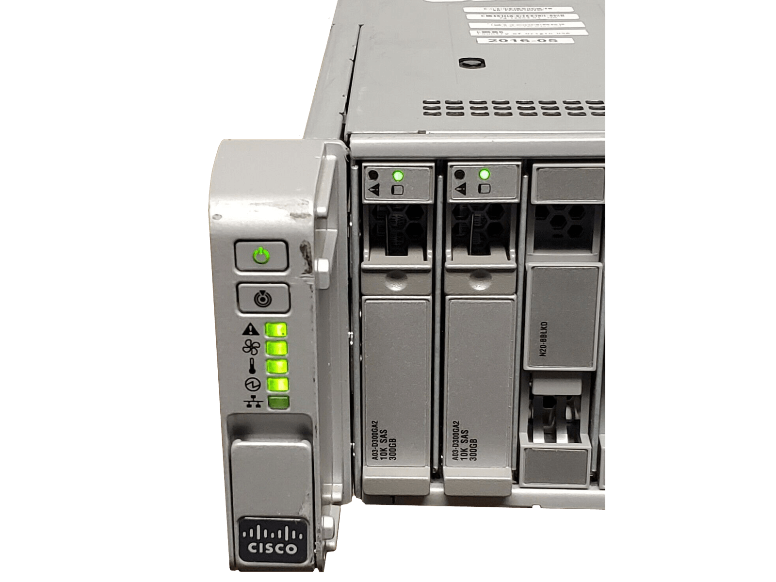 Cisco UCS C240 M4 Server 24-bay SFF 2x E5-2640V3 2.6GHz 8-core 64GB 2x 600GB 10k 2x1400W PSU