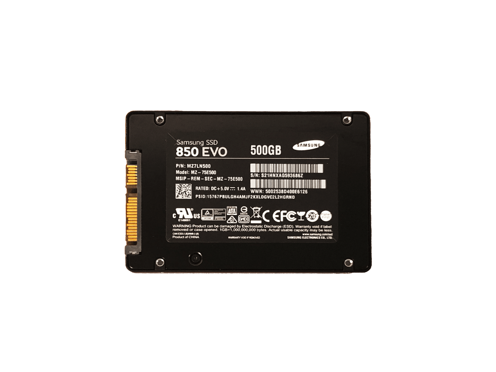 Samsung MZ-75E500 500GB SATA 6Gb/s 2.5" SFF SSD Solid State Drive