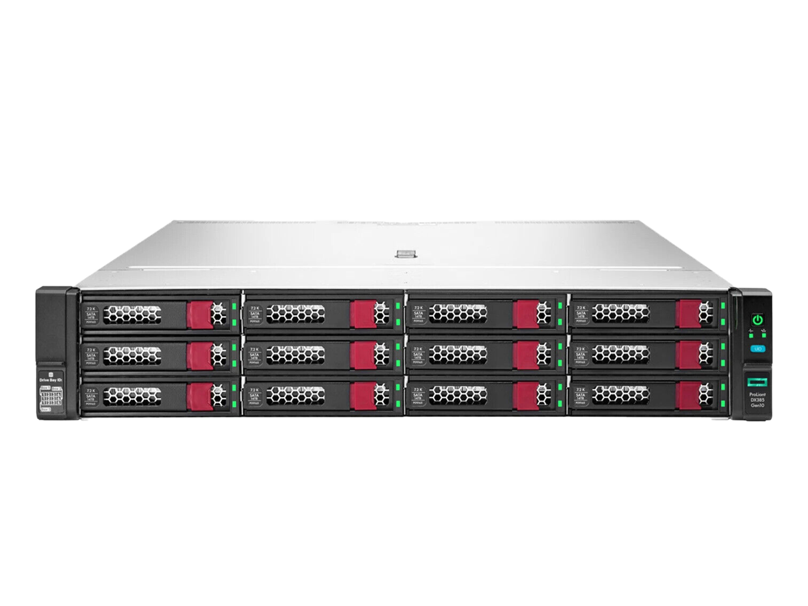 HPE ProLiant DL385 Gen10 Plus CTO Server 2x EPYC 7272 64GB 12x 16TB SAS HDD 2x 1600W P816i-a 10/25GbE