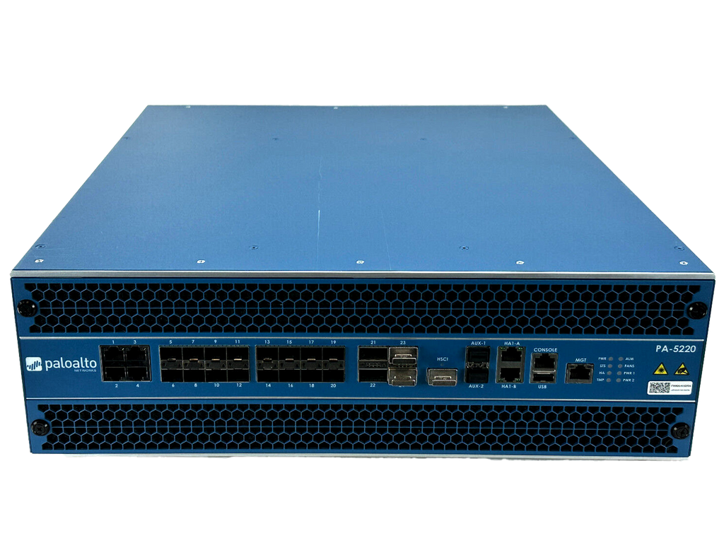 Palo Alto PA-5220 Next-Generation Firewall VPN Gateway 1/10/40GbE 2x P