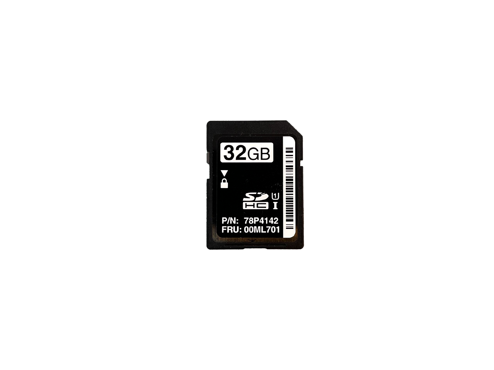 Lenovo 32GB SDHC Flash Memory SD Card 78P4142 00ML701 UHS-1 U1.