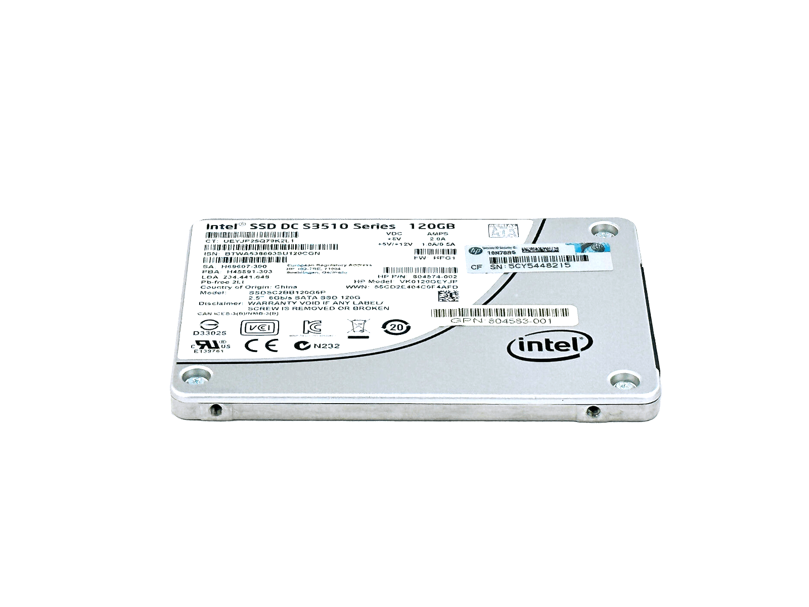 HP 804574-002 120GB SATA 6Gb/s 2.5" SFF Read Intensive MLC SSD Solid State Drive