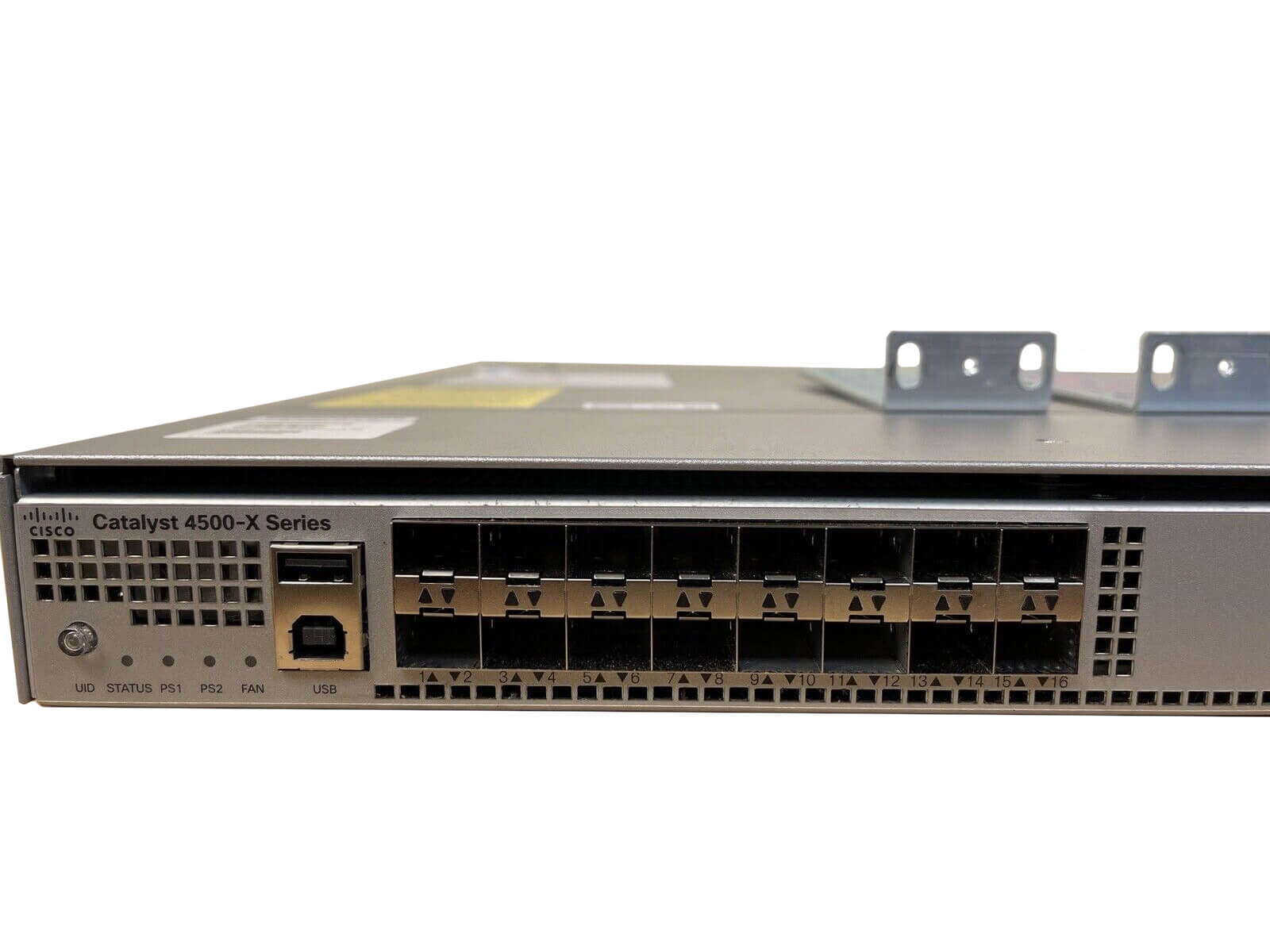 Cisco WS-C4500X-16SFP+ 16 Port 10GE Gigabit Switch 2x AC PSU F- B AF Port Intake