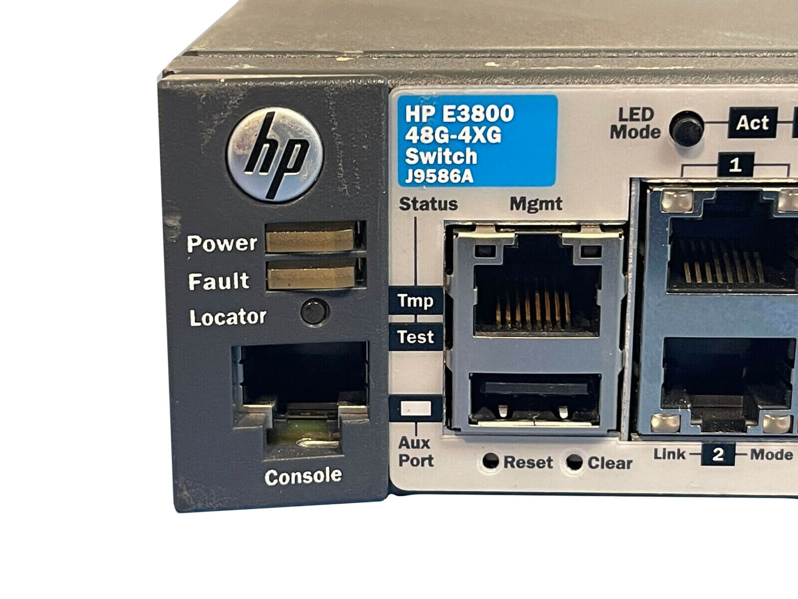 HP 3800-48G-4XG 48-Port Gigabit 4-Port 10 GbE L3 Ethernet Switch PSU Ears J9586A.