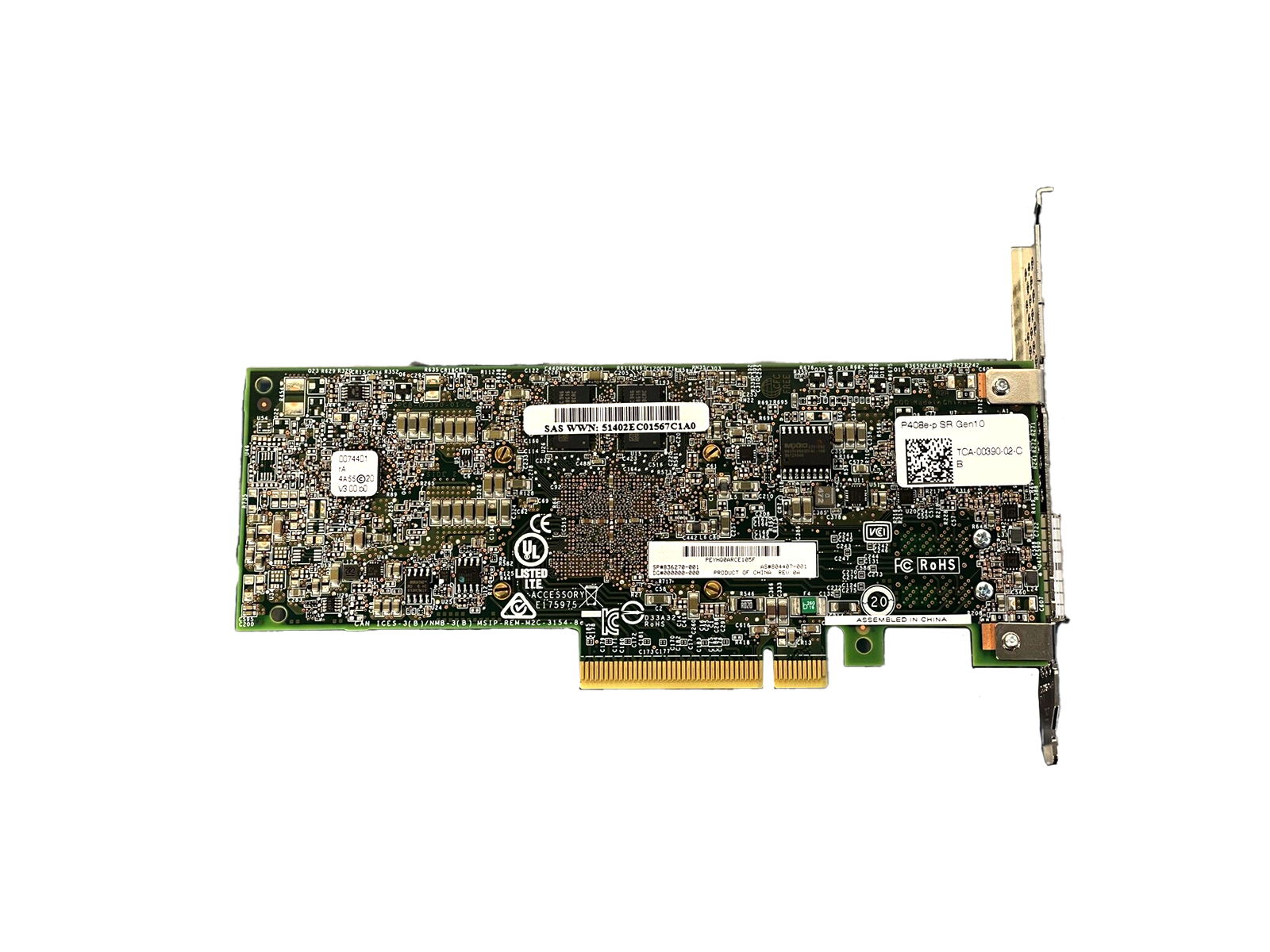HPE 804405-B21 Smart Array P408e-p SR External 12G/s Controller 4GB Cache PCI-e SATA SAS 836270-001 FBWC 12G 804407-001 877849-001 878645-001 HWHHW-9020 RAID HBA.