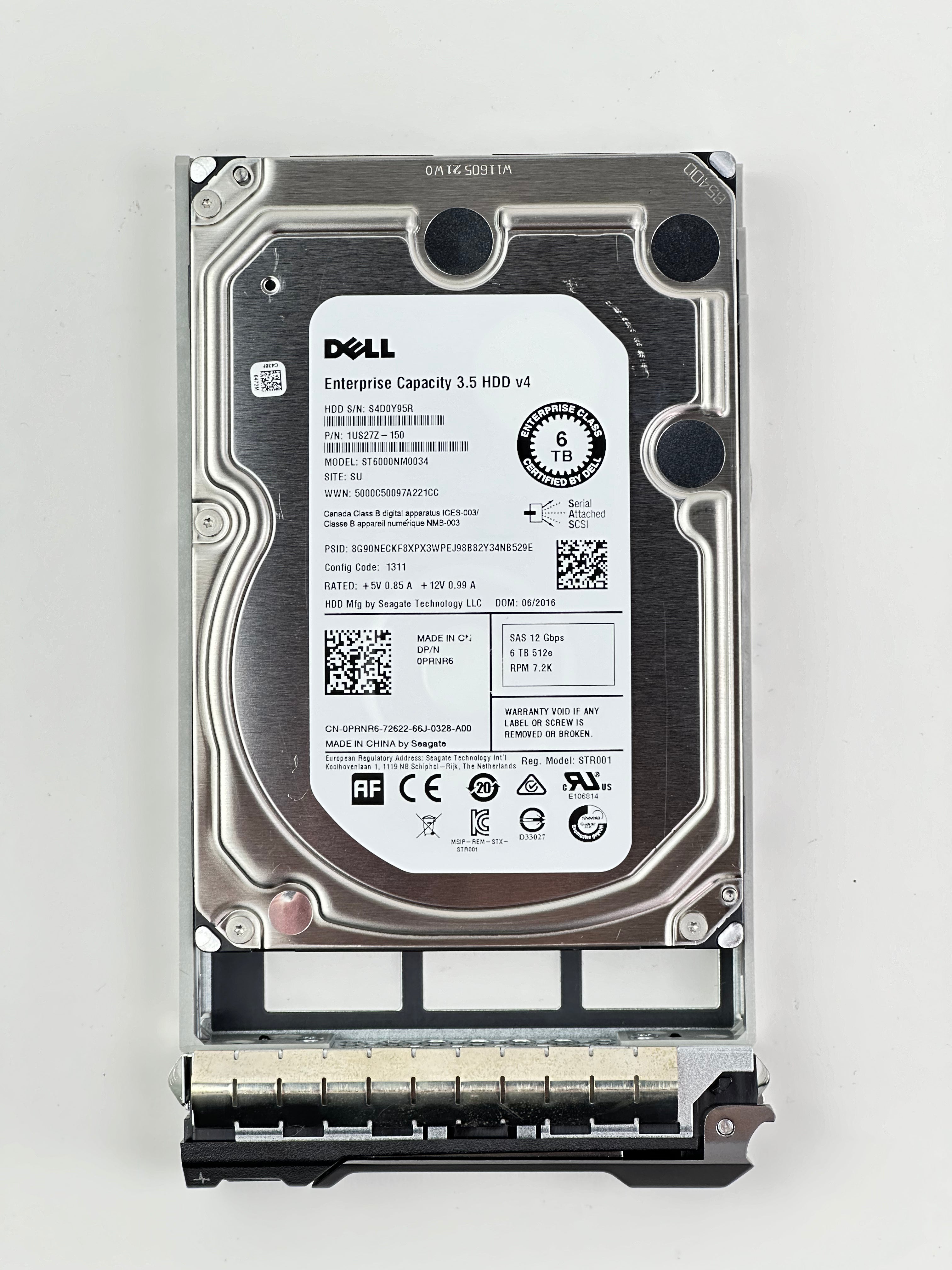 Dell 0PRNR6 6TB SAS 12Gb/s 7.2K rpm 3.5" LFF HDD Hard Disk Drive