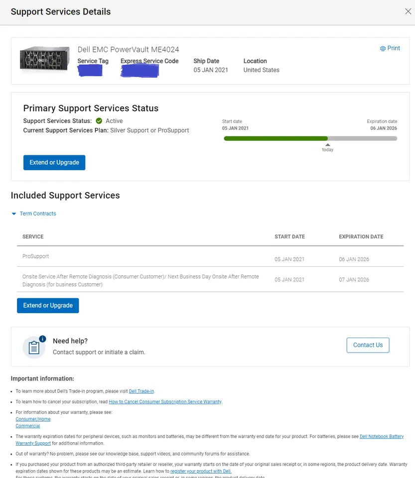 Dell PowerVault ME4024 10G iSCSI Array 6x 3.84TB SAS SSD Rails ProSupport Jan 26