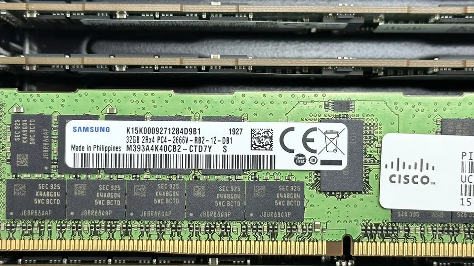 Cisco 1x 32GB UCS-MR-X32G2RS-H 2Rx4 PC4-2666V DDR4-2666V ECC Reg Memory RAM