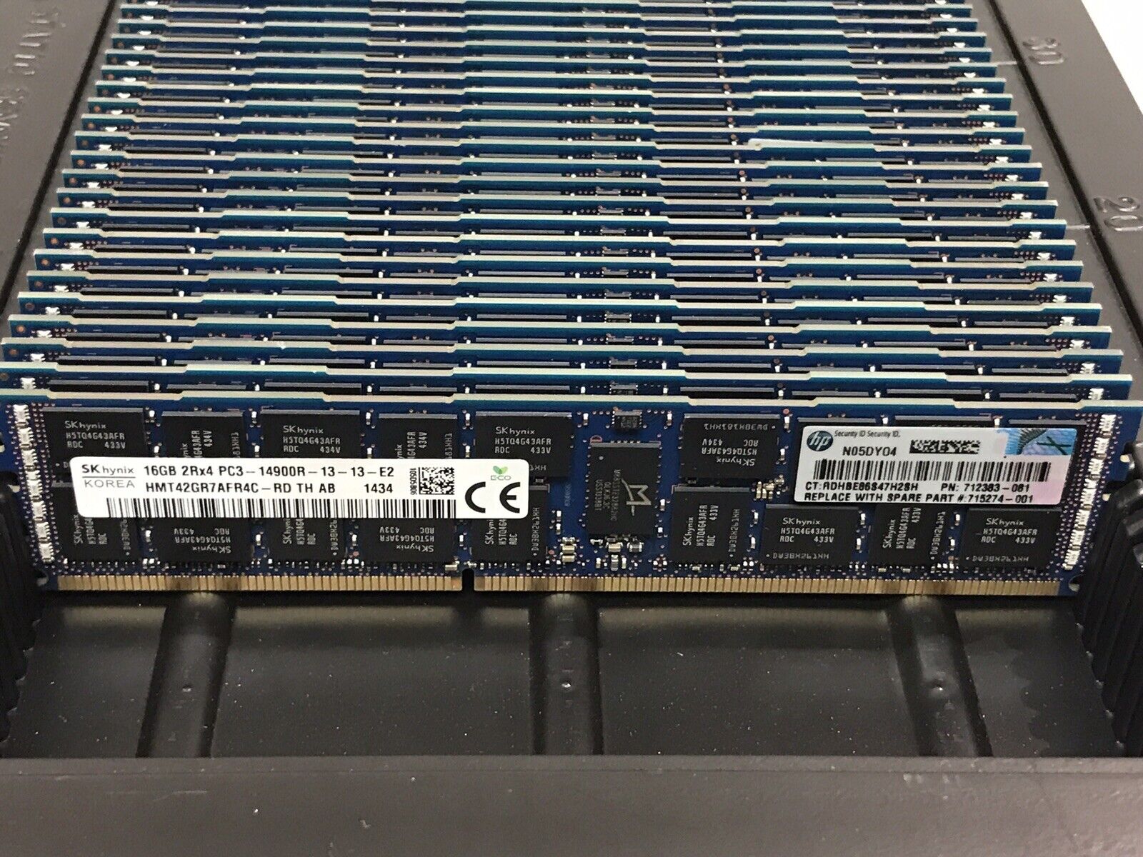 HP 715274-001 1x16GB Dual Rank x4 DDR3 1866MHz RDIMM ECC CL13 Ram SmartMemory