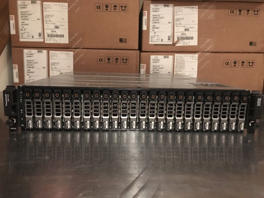 Md1220 Rear Dell PowerVault MD1220 24x 600GB 10K SAS Storage 14TB FreeNAS ZFS Expa