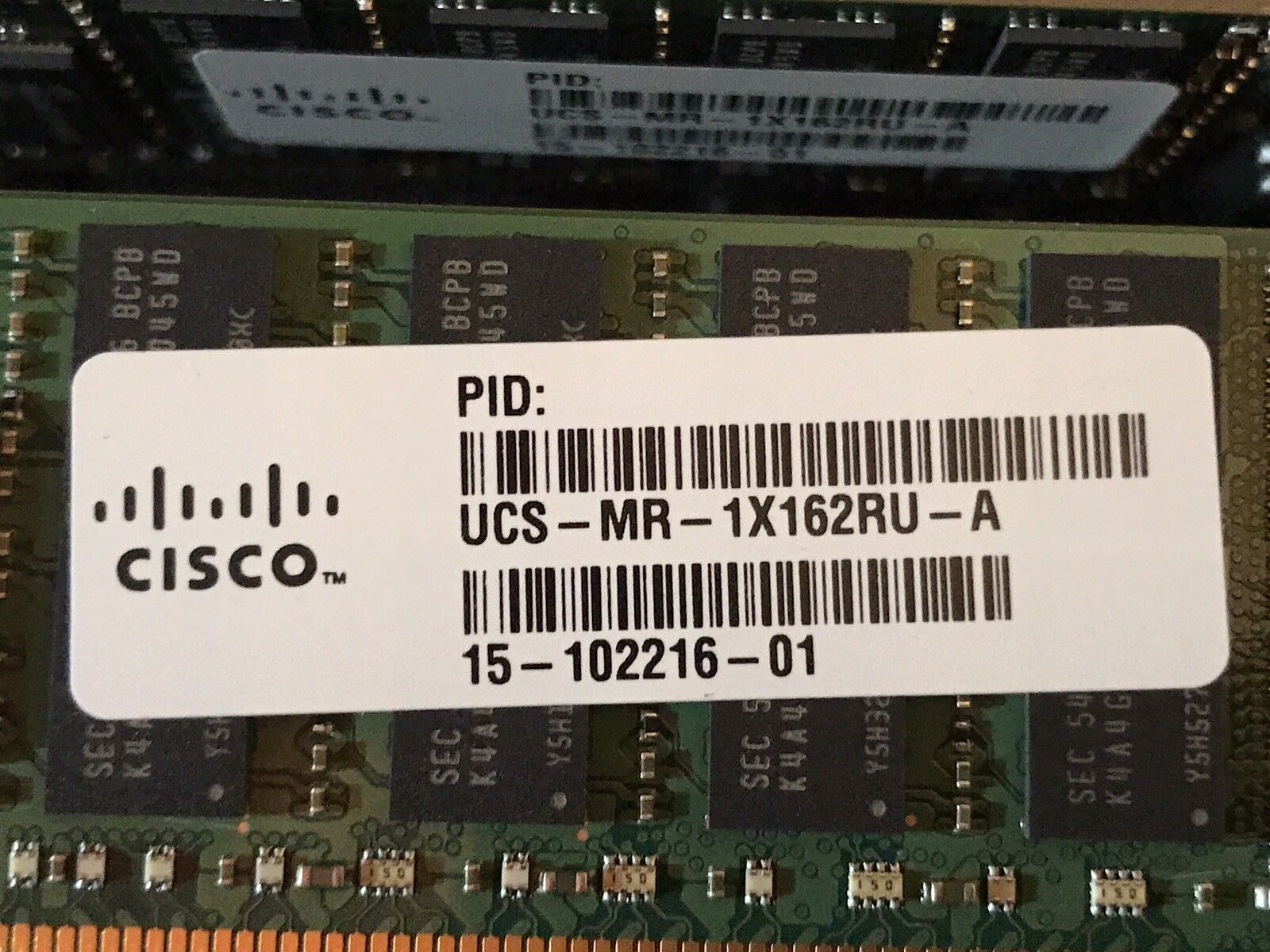 Cisco 15-102216-01 1x16GB Dual Rank x4 DDR4 2133MHz RDIMM ECC CL15 Ram Memory