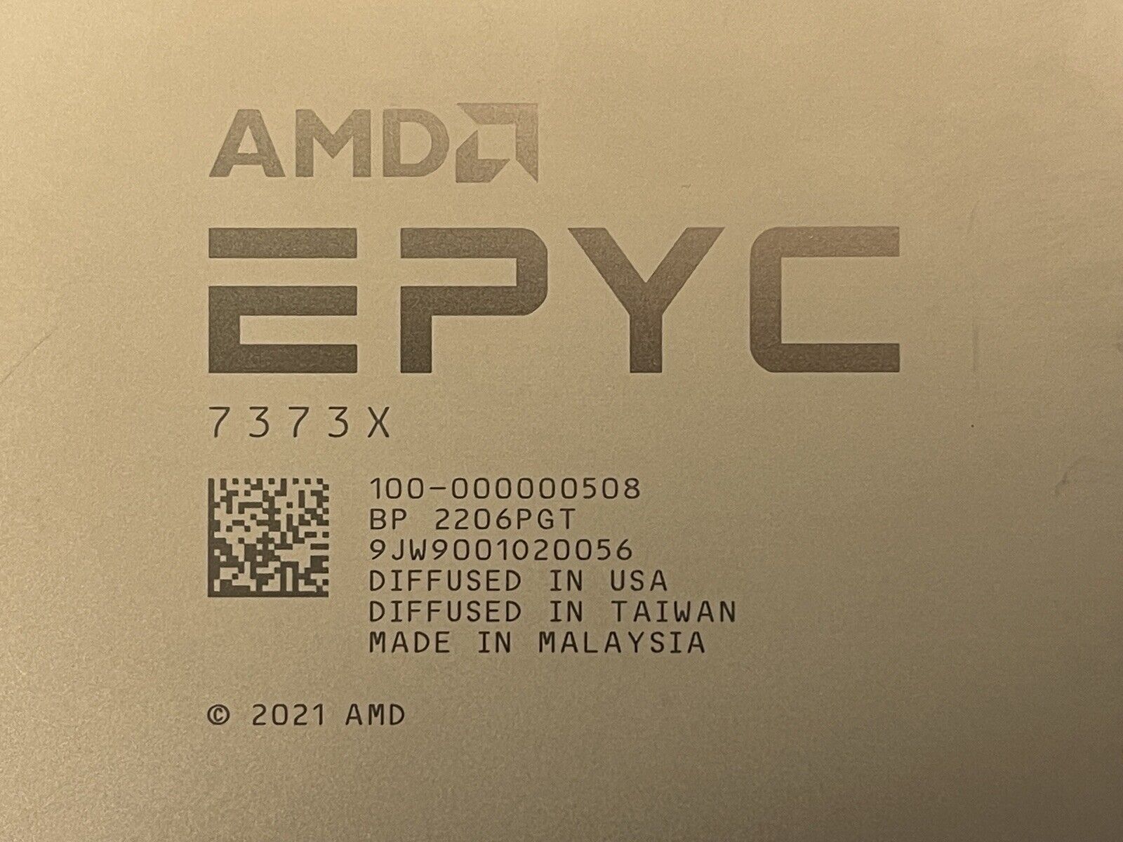 AMD EPYC Milan-x 7373X 16 Core 3.05 GHz 768MB L3 3D V-Cache 225W-280W Server CPU